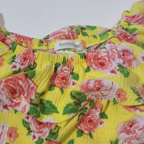 Yellow floral top with matching headband 💛 - Picture 4 of 9